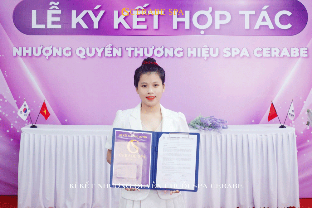 Giám đốc Chu Thị Phương Uyên Nhận Quyền Thương Hiệu Spa Cerabe Tại Tỉnh Lạng Sơn