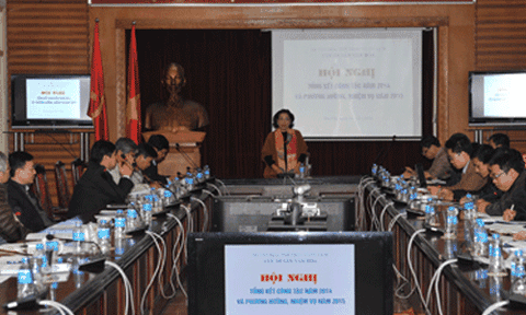 Cục Di sản văn hóa tổ chức Hội nghị Tổng kết công tác năm 2014 và Phương hướng nhiệm vụ 2015