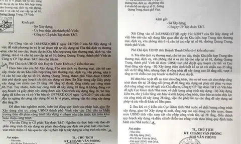 UBND tỉnh Nghệ An “tiền hậu bất nhất” trong việc xử lý sai phạm Tập đoàn T&T