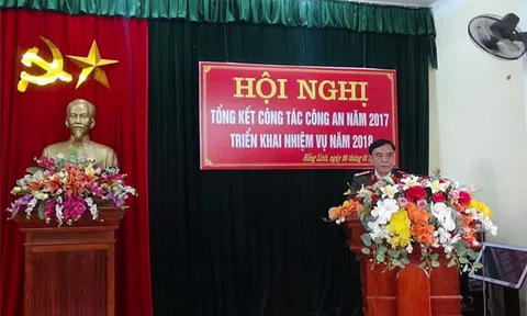 Công an Thị xã Hồng Lĩnh: Tổng kết công tác năm 2017, triển khai nhiệm vụ năm 2018