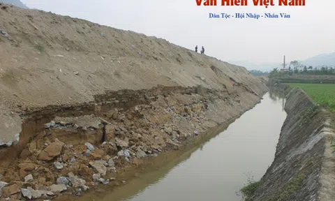 Tình trạng sạt lở tại bờ đê bao Dự án thủy điện Sông Lô 2