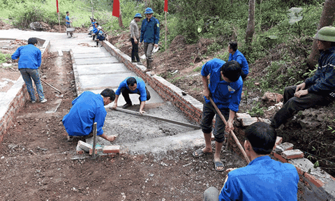 Đoàn xã Nghĩa Sơn: Sôi nổi hoạt động hưởng ứng tháng thanh niên