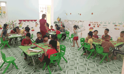 Trường mầm non Nghĩa Liên đạt chuẩn Quốc gia