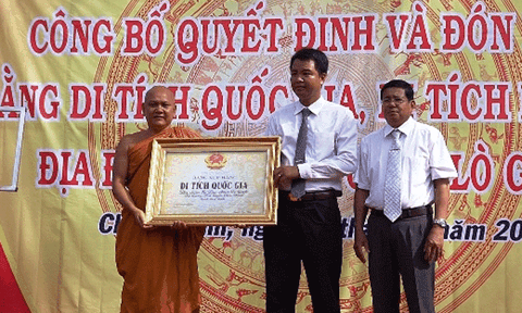 Công nhận di tích khảo cổ cấp Quốc gia cho di tích Bờ Lũy