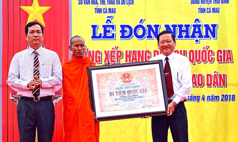 Công nhận chùa Cao Dân là di tích lịch sử cấp Quốc gia