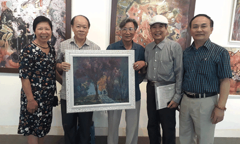 Triển lãm tranh Thi hứng của nhà văn Trần Nhương