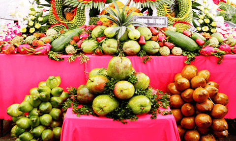 Đặc sắc những mâm trái cây nghệ thuật