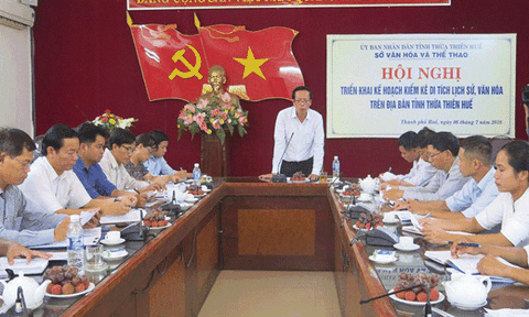 Triển khai kiểm kê di tích lịch sử - văn hóa