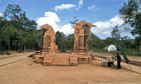 Hoàn thành trùng tu tháp K tại Mỹ Sơn