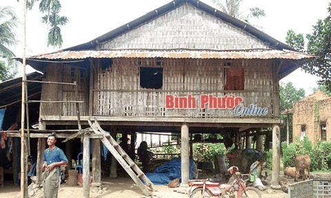 Mai một nhà sàn người Khơme ở Bình Phước