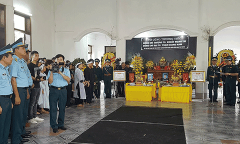 Lễ viếng và Lễ truy điệu 2 phi công Su-22U tại Nghệ An