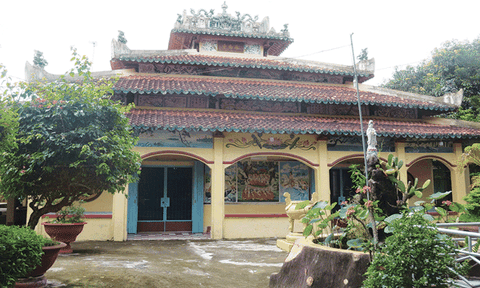 Độc đáo kiến trúc ở một ngôi chùa ở An Giang