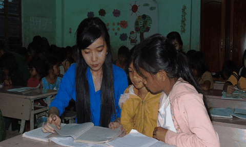 Cảm động tấm lòng lớp học miễn phí "cô Lành, cô Hiền"