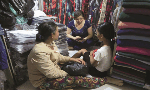 Chợ cù lao bên kia sông