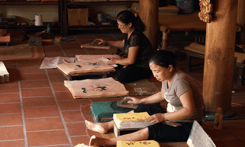 Khó khăn trong bảo tồn nghề tranh Ðông Hồ