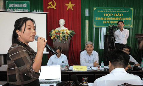 Thông tin chính thức từ Nhà máy xử lý chất thải rắn sinh hoạt xã Phổ Thạnh