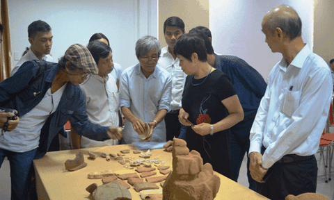 Phát lộ nhiều hiện vật giá trị tại Di tích Chăm Phong Lệ