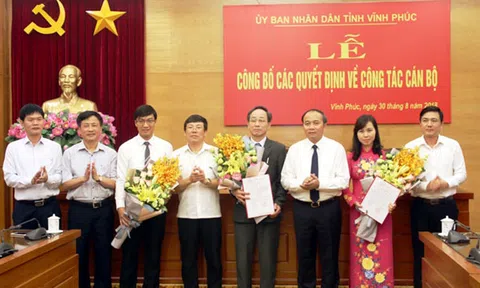 Vĩnh Phúc điều động, bổ nhiệm nhiều cán bộ