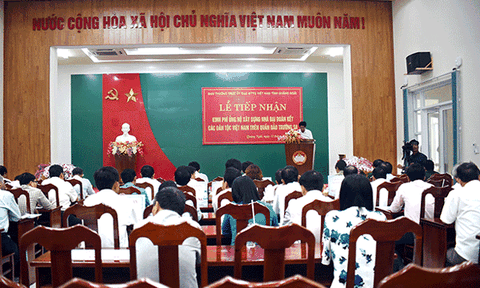 Quảng Ngãi ủng hộ hơn 1 tỷ đồng xây dựng Nhà đại đoàn kết