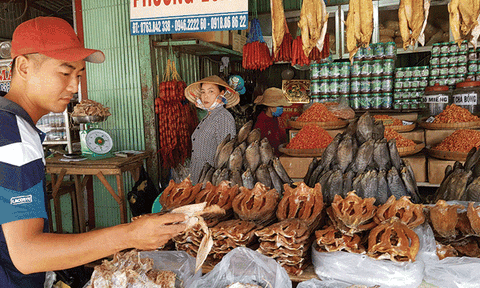 Chuyện về chợ khô Long Xuyên