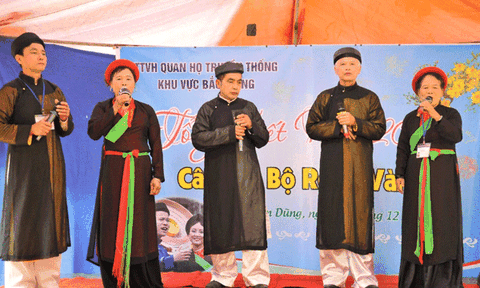 Bắc Giang: CLB quan họ Rồng Vàng hoạt động sôi nổi