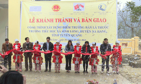 Khánh thành công trình điểm trường Bản Lá ở Na Hang