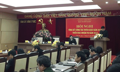 Ban Tuyên giáo Vĩnh Phúc triển khai nhiệm vụ năm 2019