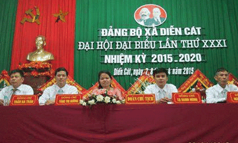 Đảng bộ xã Diễn Cát: Đại hội thí điểm thành công tốt đẹp