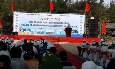 Hà Tĩnh: Ra quân hưởng ứng ngày môi trường thế giới