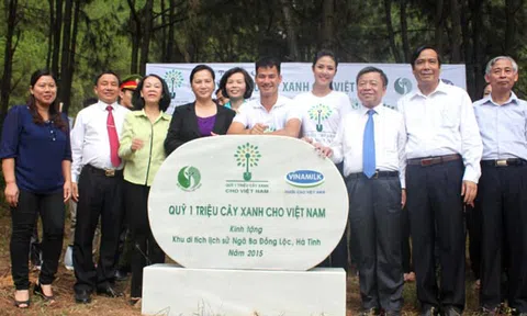 Trồng mới 5.612 cây xanh tại Khu di tích Ngã ba Đồng Lộc