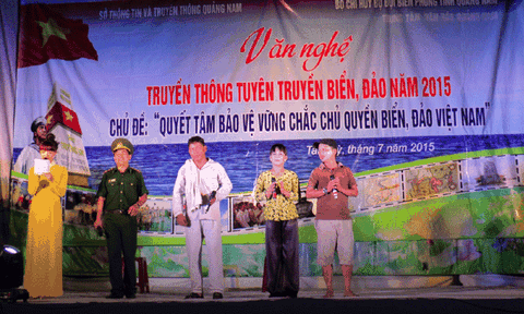 Quảng Nam: Tổ chức đợt văn nghệ truyền thông tuyên truyền về biển, đảo năm 2015  