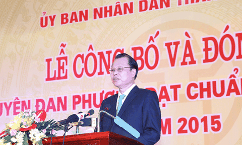 Đan Phượng là huyện đầu tiên của Hà Nội đạt chuẩn huyện nông thôn mới