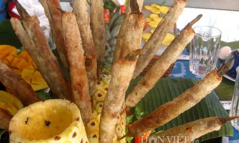 Món cá kèo chiên bánh tráng miền Tây