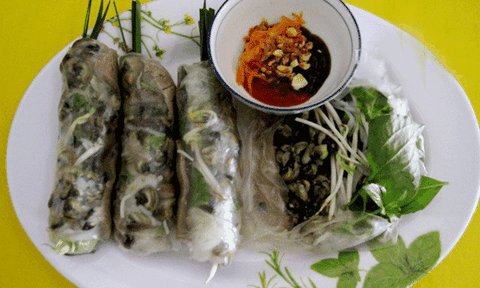 Gỏi cuốn ốc đắng, món ngon đồng bằng miền Tây