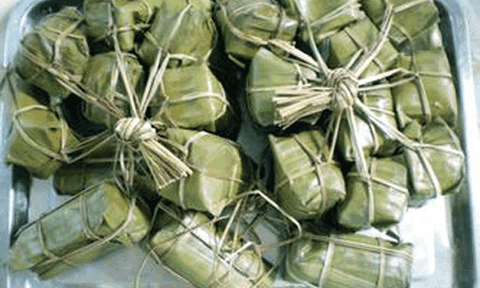 Bánh tét cốm dẹp của người Khmer, Trà Vinh