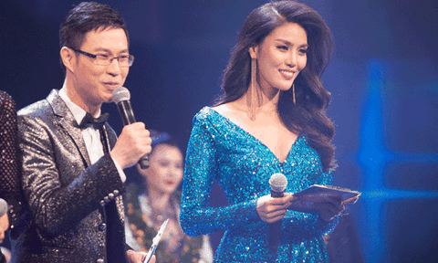 "Hoa hậu quốc dân" Lan Khuê gây bất ngờ khi làm MC