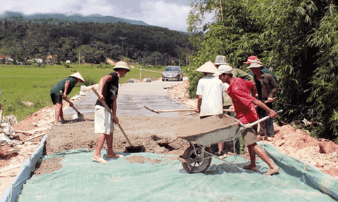 Xã Sơn Kim 2: Nỗ lực vượt khó về đích nông thôn mới vào năm 2016