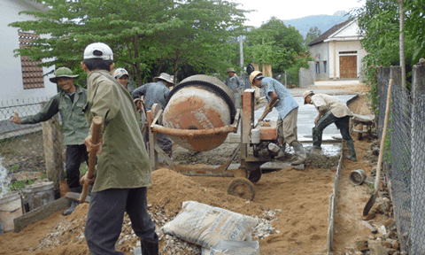 Xã nông thôn mới Trung An tiếp tục nâng chất kết cấu hạ tầng