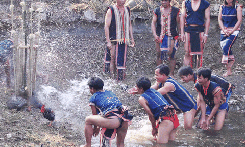 Người Gia Rai cầu kỳ làm lễ cầu mưa