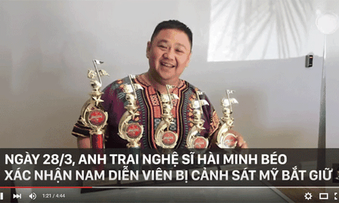 Minh Béo bị bắt tại Mỹ vì xâm hại tình dục trẻ em