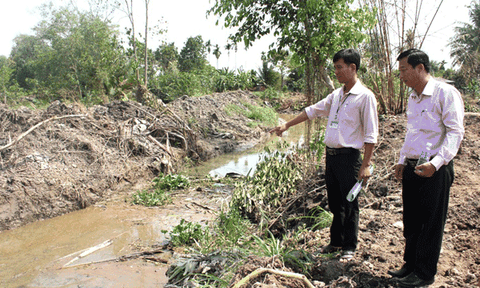 Nước xả từ thượng nguồn sông Mê Kông góp phần đẩy mặn tại Đồng bằng sông Cửu Long