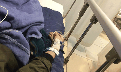 Hồng Quế bị thương phải nhập viện trong lúc tập nhảy