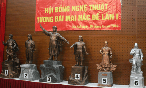 Hà Tĩnh: Hoàn tất chọn mẫu thảo tượng đài vua Mai Hắc Đế 
