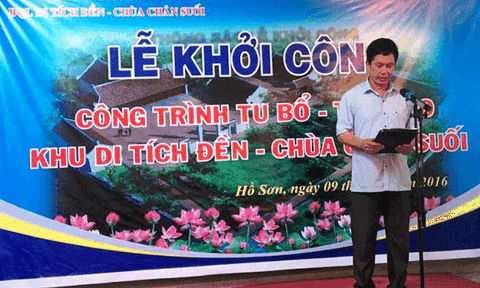Vĩnh Phúc: Khởi công tu bổ, tôn tạo khu di tích đền Chân Suối (Tam Đảo)