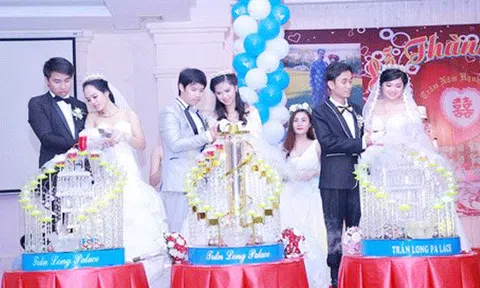 Ba chị em ruột ở Vũng Tàu làm đám cưới chung một ngày