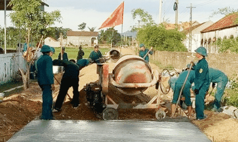 BCH Quân sự huyện Tân Kỳ và xã Nghĩa Thái chung tay xây dựng NTM