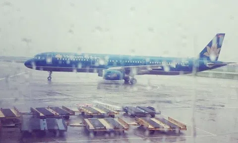  Sân bay Nội Bài hoạt động trở lại dù bão số 1 chưa qua 