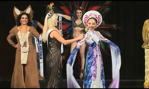 MC Đỗ Phương Thảo lọt Top 8 Mrs Universal 2016 