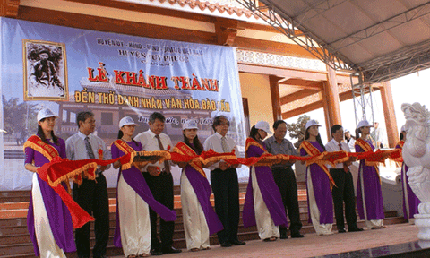 Bình Định: Khánh thành Đền thờ danh nhân văn hóa Đào Tấn