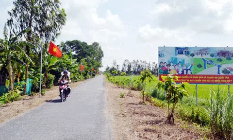 Xã văn hóa và xã nông thôn mới Thạnh An